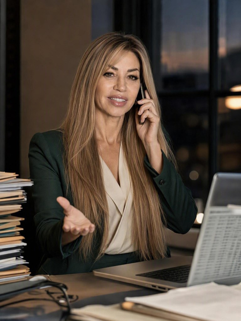 Nina Catizone al telefono con gli enti